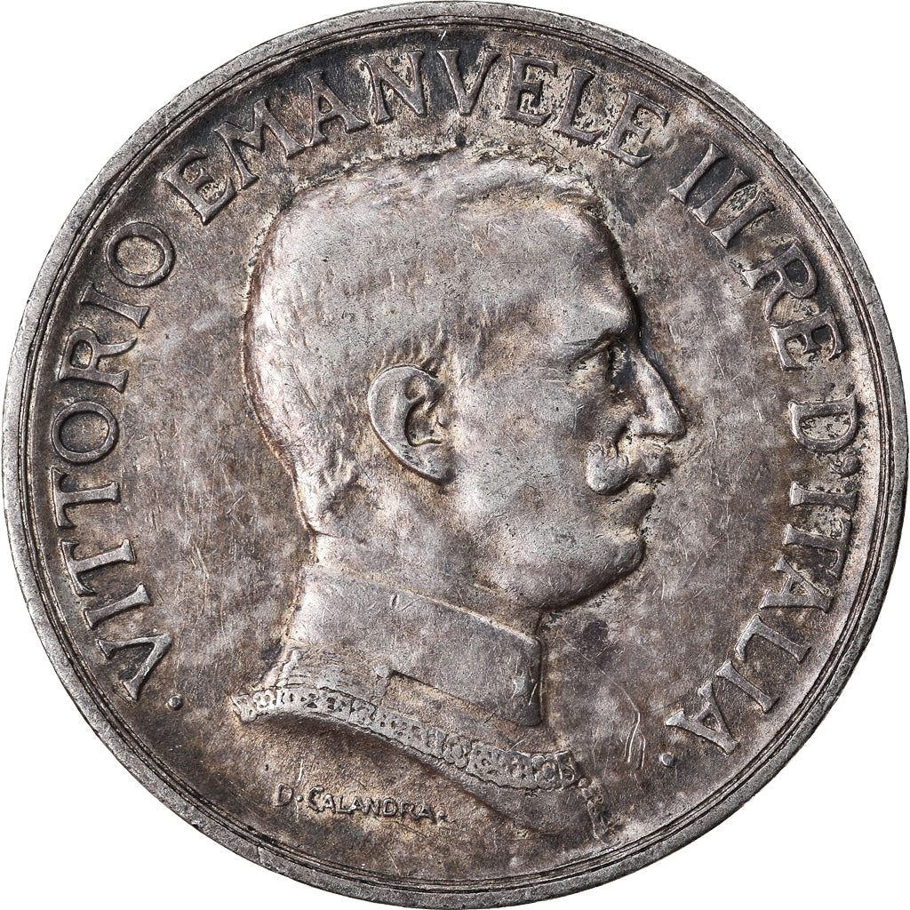 Monnaie, Italie, Vittorio Emanuele III, Lira, 1917, Rome, SUP, Argent, KM:57