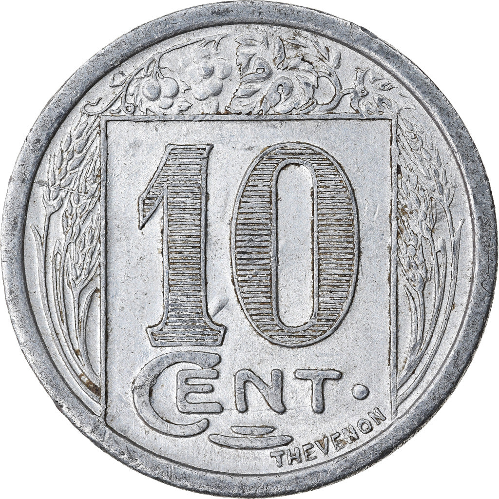 Monnaie, Algeria, Constantine, Chambre de Commerce, 10 Centimes, 1922, TTB+