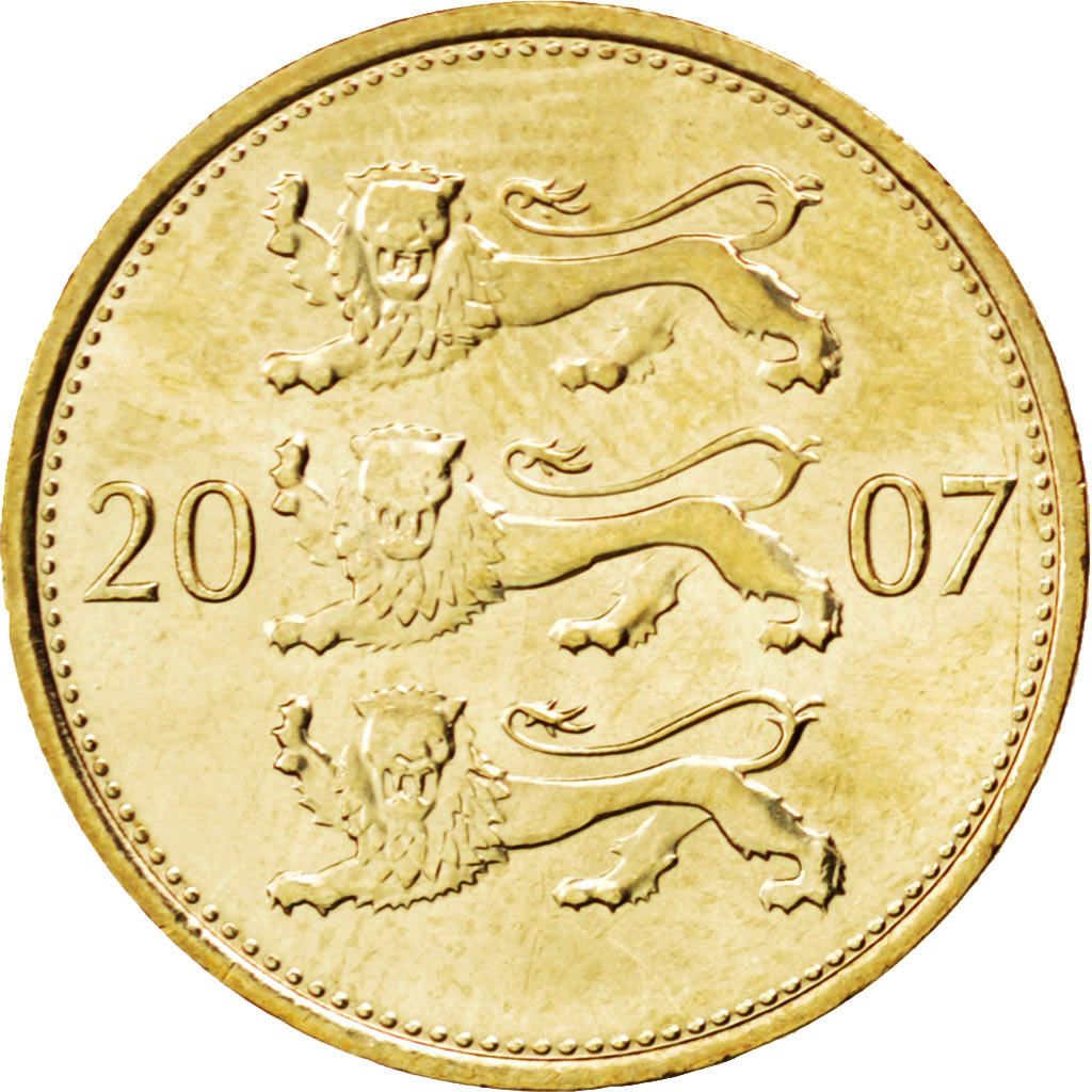 ESTONIA, 50 Senti, 2007, KM #24, MS(63), Aluminum-Bronze, 19.5, 2.99