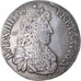 Monnaie, France, Louis XIV, Écu au buste juvénile, Ecu, 1665, Rennes, TTB