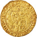 Moeda, França, Charles VI, Agnel d'or, Troyes, EF(40-45), Dourado, Duplessy:372