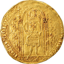 Moneta, Francja, Charles V, Franc à pied, EF(40-45), Złoto, Duplessy:360A