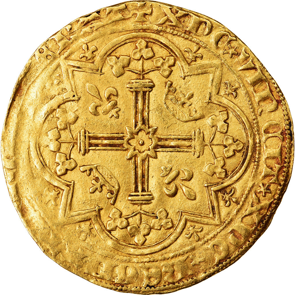 Coin, France, Charles V, Franc à pied, EF(40-45), Gold, Duplessy:360A