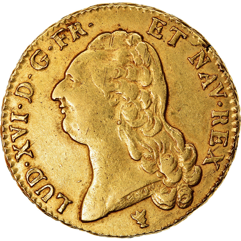 Moneta, Francja, Louis XVI, Double louis d'or à la tête nue, 2 Louis D'or