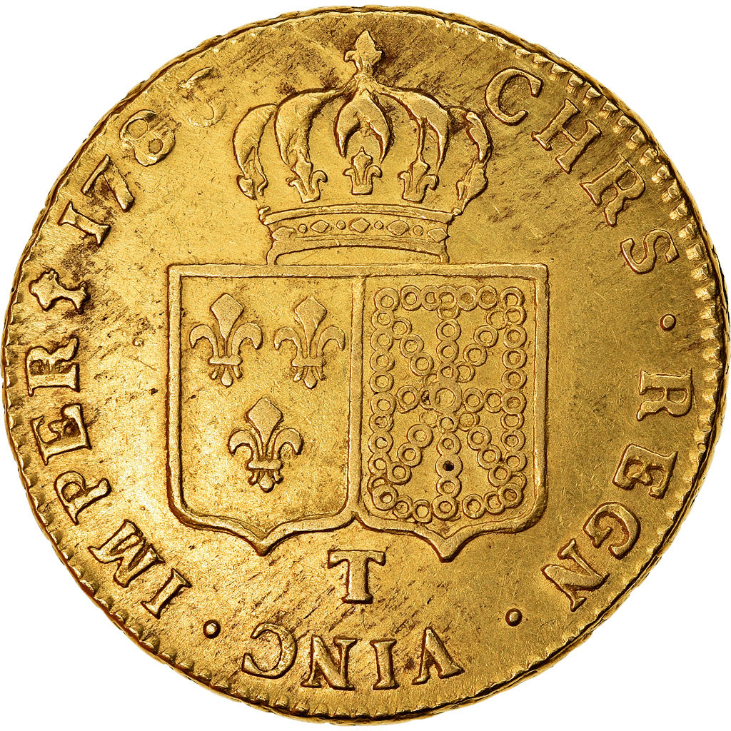 Moeda, França, Louis XVI, Double louis d'or à la tête nue, 2 Louis D'or
