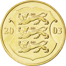 Coin, Estonia, Kroon, 2003, MS(63), Aluminum-Bronze, KM:35