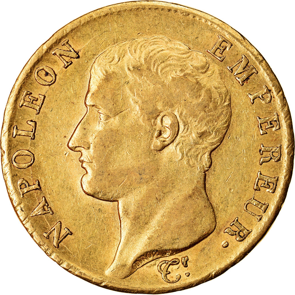 Moneda, Francia, Napoléon I, 40 Francs, 1806, Paris, MBC, Oro, KM:675.1