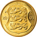 Coin, Estonia, Kroon, 2001, MS(63), Aluminum-Bronze, KM:35