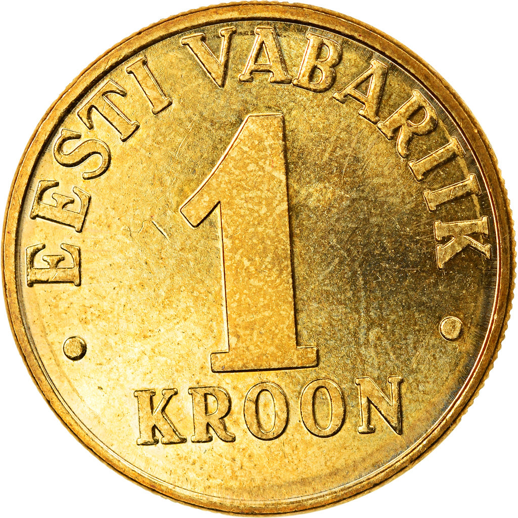 Coin, Estonia, Kroon, 2001, MS(63), Aluminum-Bronze, KM:35