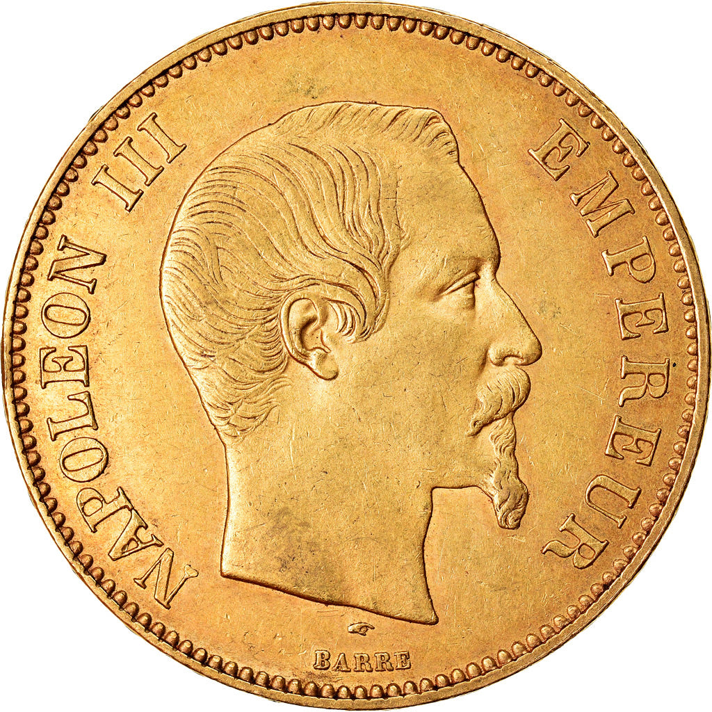 Monnaie, France, Napoleon III, 100 Francs, 1855, Paris, TTB, Or, Gadoury:1135