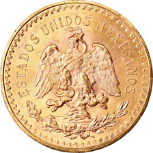 Moeda, México, 50 Pesos, 1944, Mexico City, MS(60-62), Dourado, KM:481