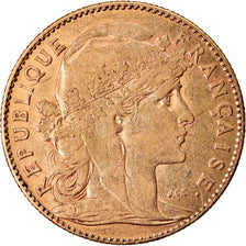 Coin, France, Marianne, 10 Francs, 1900, Paris, EF(40-45), Gold, KM:846