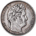Coin, France, Louis-Philippe, 5 Francs, 1845, Strasbourg, EF(40-45), Silver