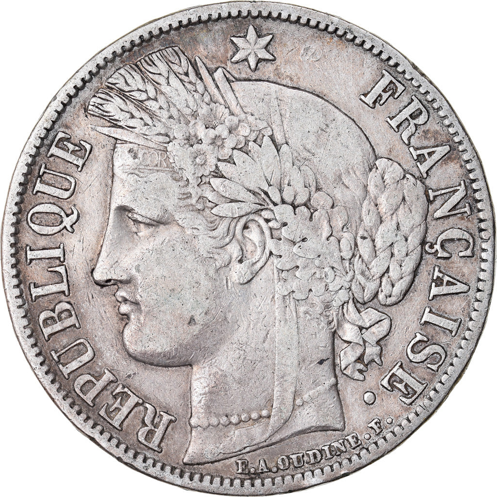 Monnaie, France, Cérès, 5 Francs, 1851, Paris, TB+, Argent, Gadoury:719
