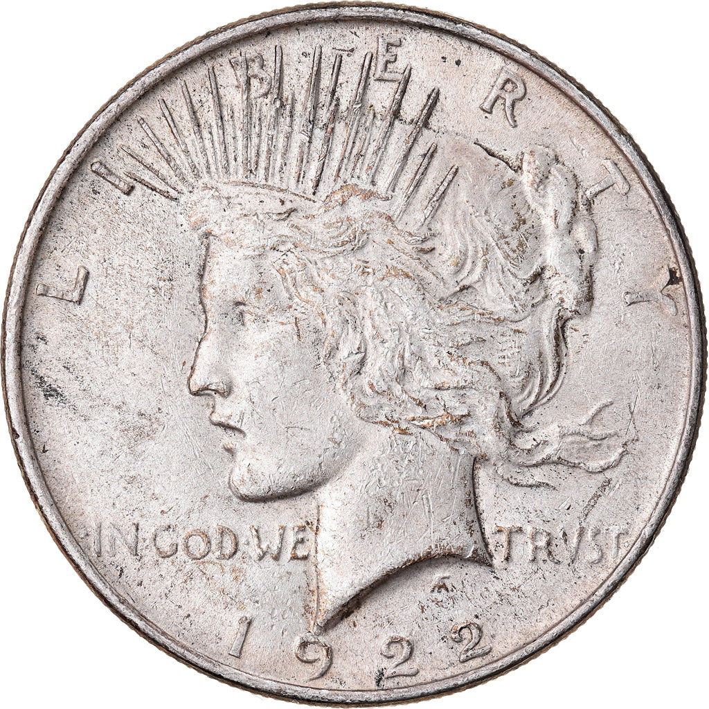 Coin, United States, Peace Dollar, Dollar, 1922, U.S. Mint, Philadelphia
