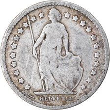 Moneta, Svizzera, Franc, 1877, Bern, B+, Argento, KM:24