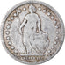 Moneta, Svizzera, Franc, 1877, Bern, B+, Argento, KM:24
