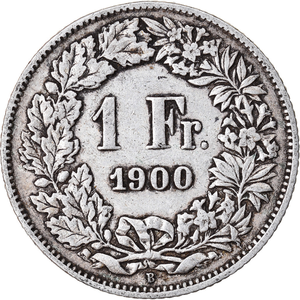 Coin, Switzerland, Franc, 1900, Bern, EF(40-45), Silver, KM:24