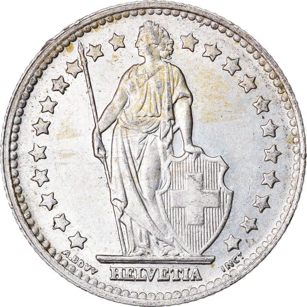Coin, Switzerland, Franc, 1945, Bern, MS(60-62), Silver, KM:24