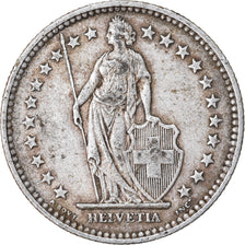 Coin, Switzerland, 2 Francs, 1909, Bern, EF(40-45), Silver, KM:21