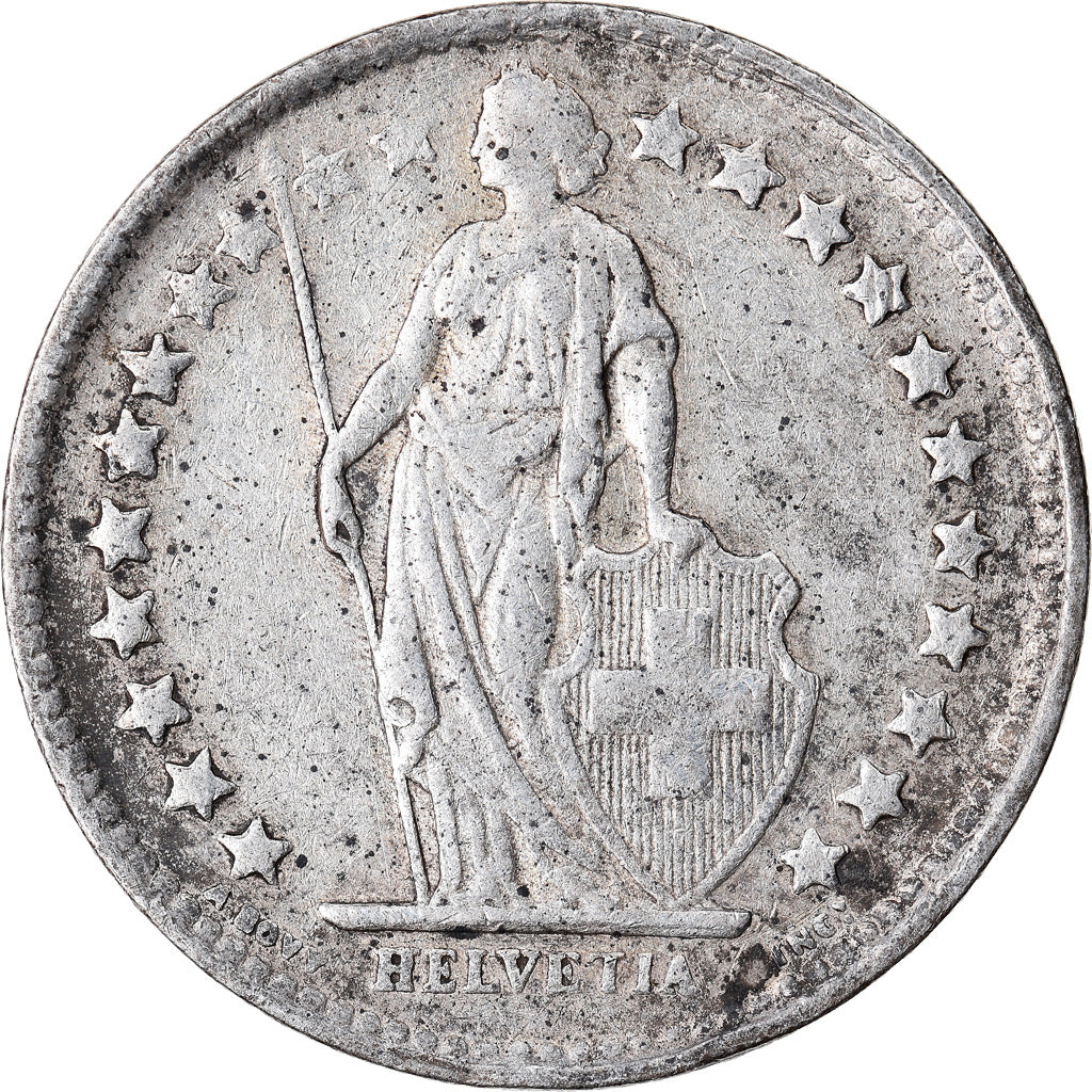 Coin, Switzerland, 1/2 Franc, 1934, Bern, VF(30-35), Silver, KM:23