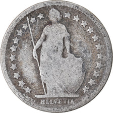 Coin, Switzerland, 1/2 Franc, 1878, Bern, VG(8-10), Silver, KM:23
