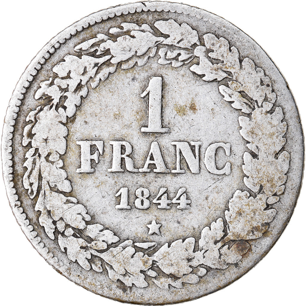 Coin, Belgium, Leopold I, Franc, 1844, VF(20-25), Silver, KM:7.1