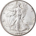 Coin, United States, Walking Liberty Half Dollar, Half Dollar, 1944, U.S. Mint
