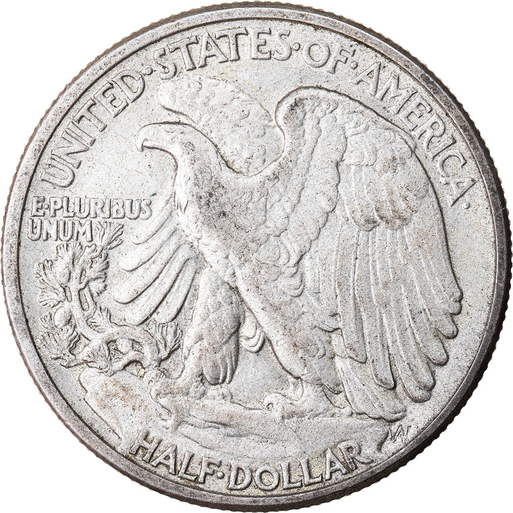 Coin, United States, Walking Liberty Half Dollar, Half Dollar, 1944, U.S. Mint