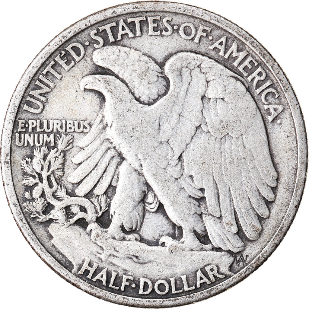Coin, United States, Walking Liberty Half Dollar, Half Dollar, 1935, U.S. Mint