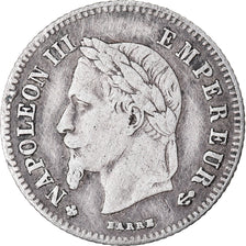Coin, France, Napoleon III, Napoléon III, 20 Centimes, 1866, Strasbourg