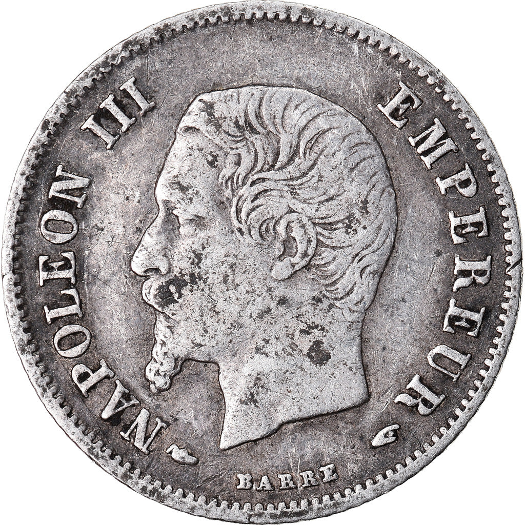 Moneda, Francia, Napoleon III, Napoléon III, 20 Centimes, 1854, Paris, BC+