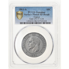 Coin, France, Napoleon III, Napoléon III, 10 Centimes, 1861, Paris, PCGS