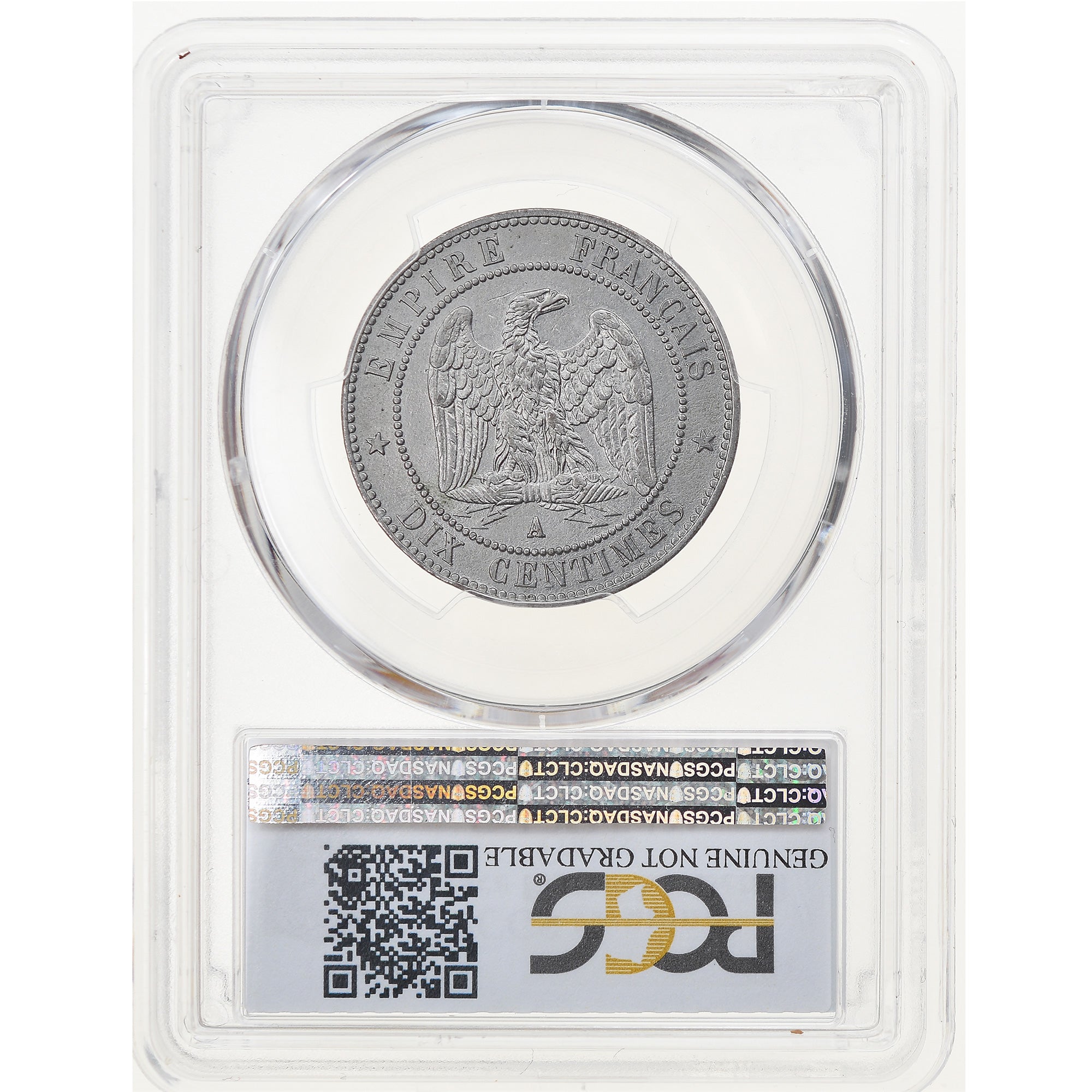 Coin, France, Napoleon III, Napoléon III, 10 Centimes, 1861, Paris, PCGS