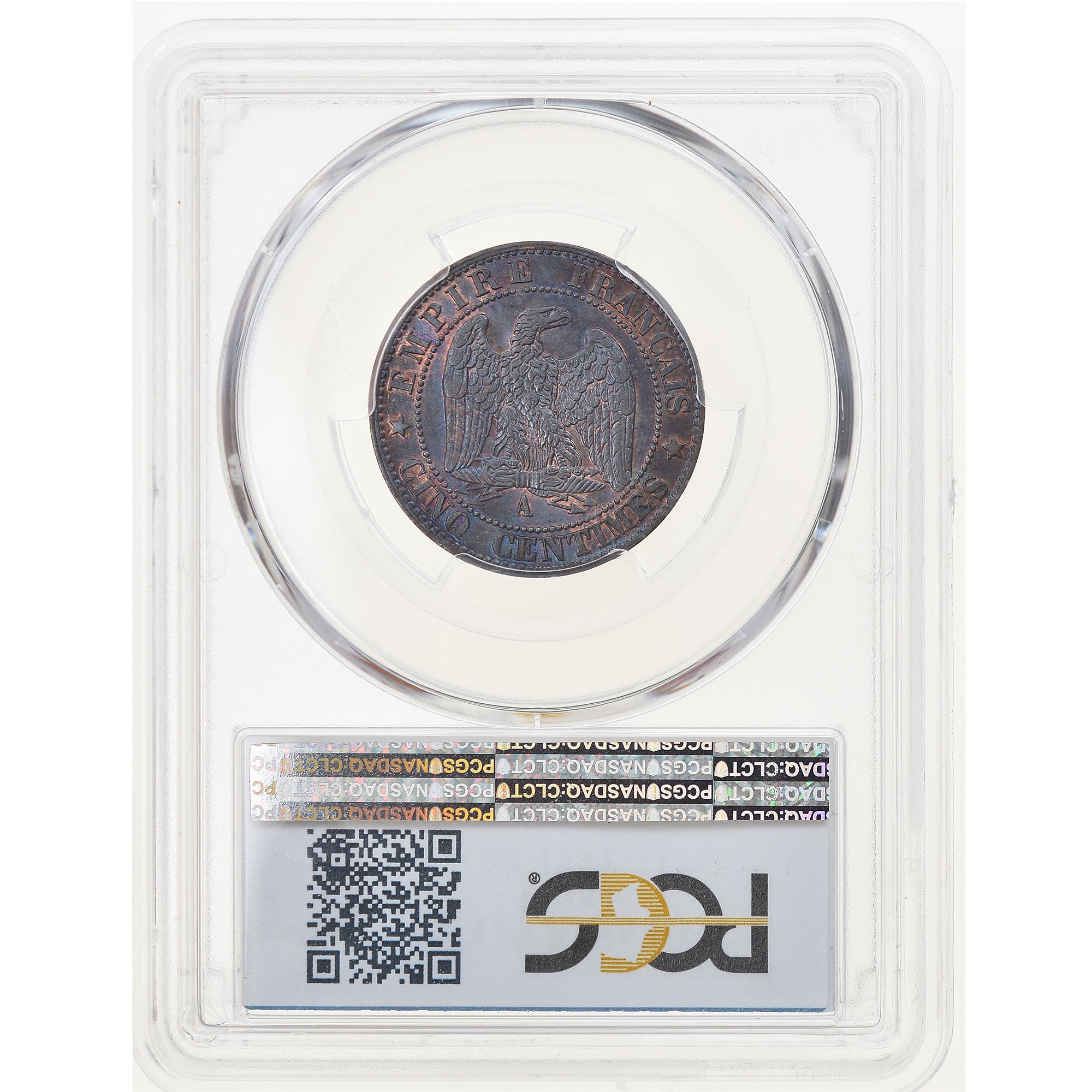 Coin, France, Napoleon III, Napoléon III, 5 Centimes, 1864, Paris, PCGS