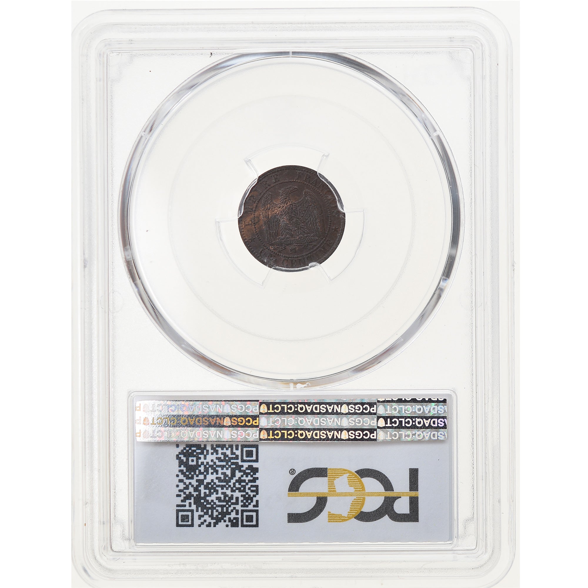Coin, France, Napoleon III, Napoléon III, Centime, 1857, Marseille, PCGS