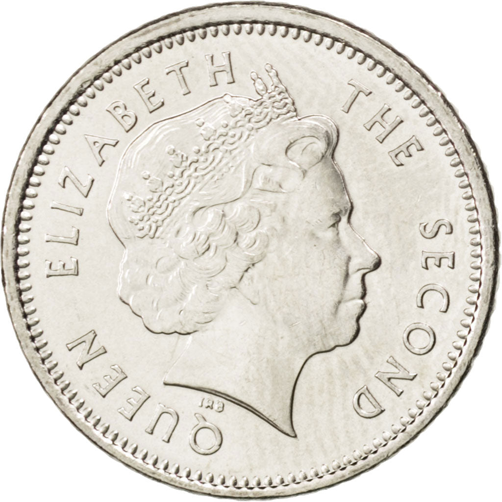 FALKLAND ISLANDS, 5 Pence, 2004, KM #132, MS(63), Copper-Nickel, 18, 3.26