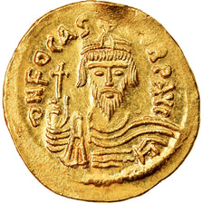 Coin, Phocas, Solidus, 607-610, Constantinople, MS(63), Gold, Sear:620