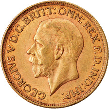 Moneda, Sudáfrica, George V, Sovereign, 1929, MBC, Oro, KM:A22