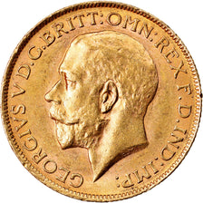 Coin, Great Britain, George V, Sovereign, 1914, Perth, AU(55-58), Gold, KM:820