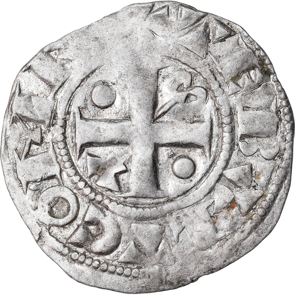 Coin, France, Champagne, Thibaut II, Denarius, Provins, EF(40-45), Silver