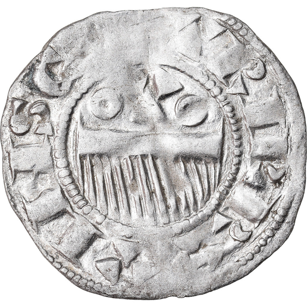 Coin, France, Champagne, Thibaut II, Denarius, Provins, EF(40-45), Silver