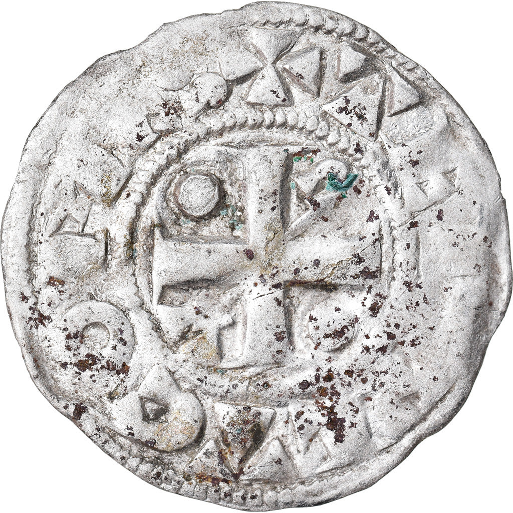 Münze, Frankreich, Champagne, Thibaut II, Denarius, Provins, SS, Silber