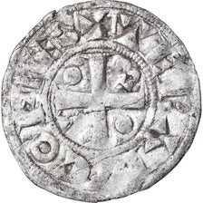 Moneda, Francia, Champagne, Thibaut II, Denarius, Provins, MBC, Plata