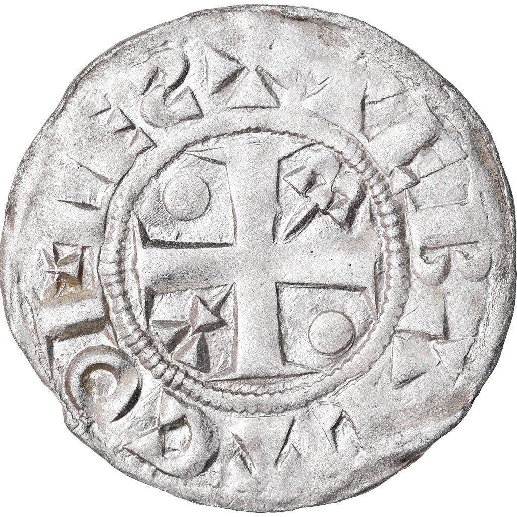 Coin, France, Champagne, Thibaut II, Denarius, Provins, EF(40-45), Silver