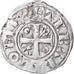 Moneta, Francia, Champagne, Thibaut II, Denarius, Provins, BB, Argento