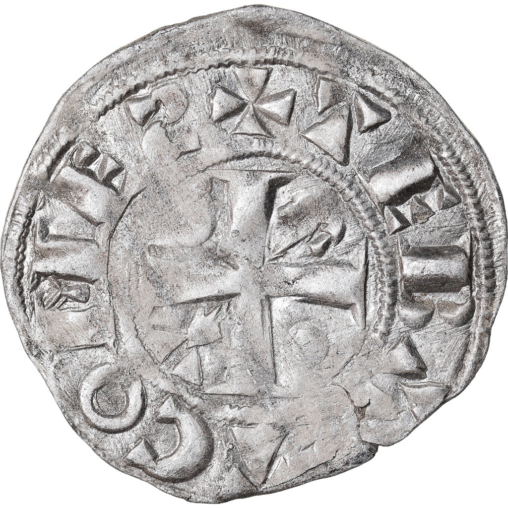 Coin, France, Champagne, Thibaut II, Denarius, Provins, EF(40-45), Silver
