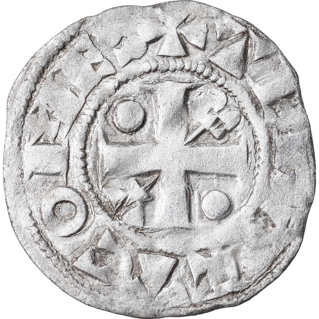 Coin, France, Champagne, Thibaut II, Denarius, Provins, EF(40-45), Silver
