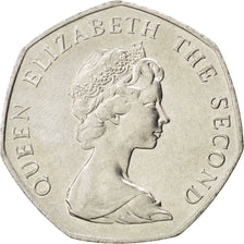 Moneda, Islas Malvinas, Elizabeth II, 50 Pence, 1998, SC, Cobre - níquel