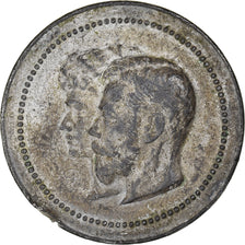France, Médaille, Visite du tsar Nicolas II en France, History, 1896, TB, Etain